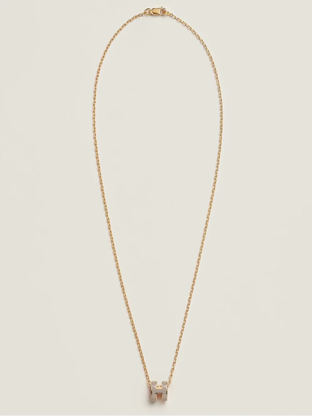Hermes La Maison Two-Tone H Pop Pendant Necklace - Picture 2 of 3
